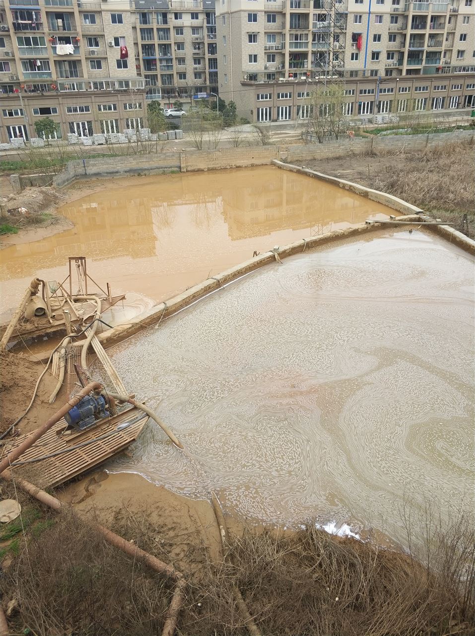 红坪镇沉淀池淤泥清理-厂区废水池淤泥清淤